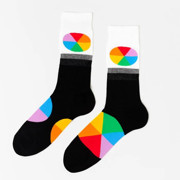 Yellow Owl Workshop - Color Wheel Crew Socks