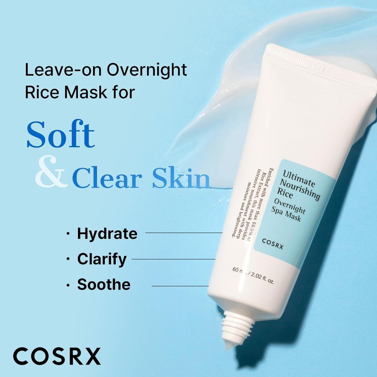 COSRX Ultimate Nourishing Rice Overnight Spa Mask 60ml