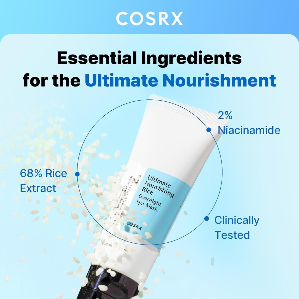 COSRX Ultimate Nourishing Rice Overnight Spa Mask 60ml