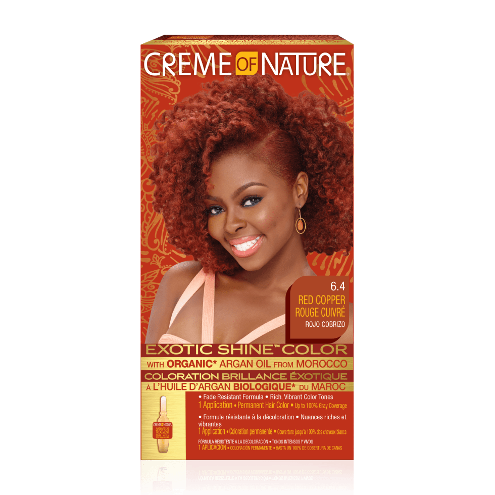 CREME OF NATURE EXOTIC SHINE COLOR - 6.4 RED COPPER