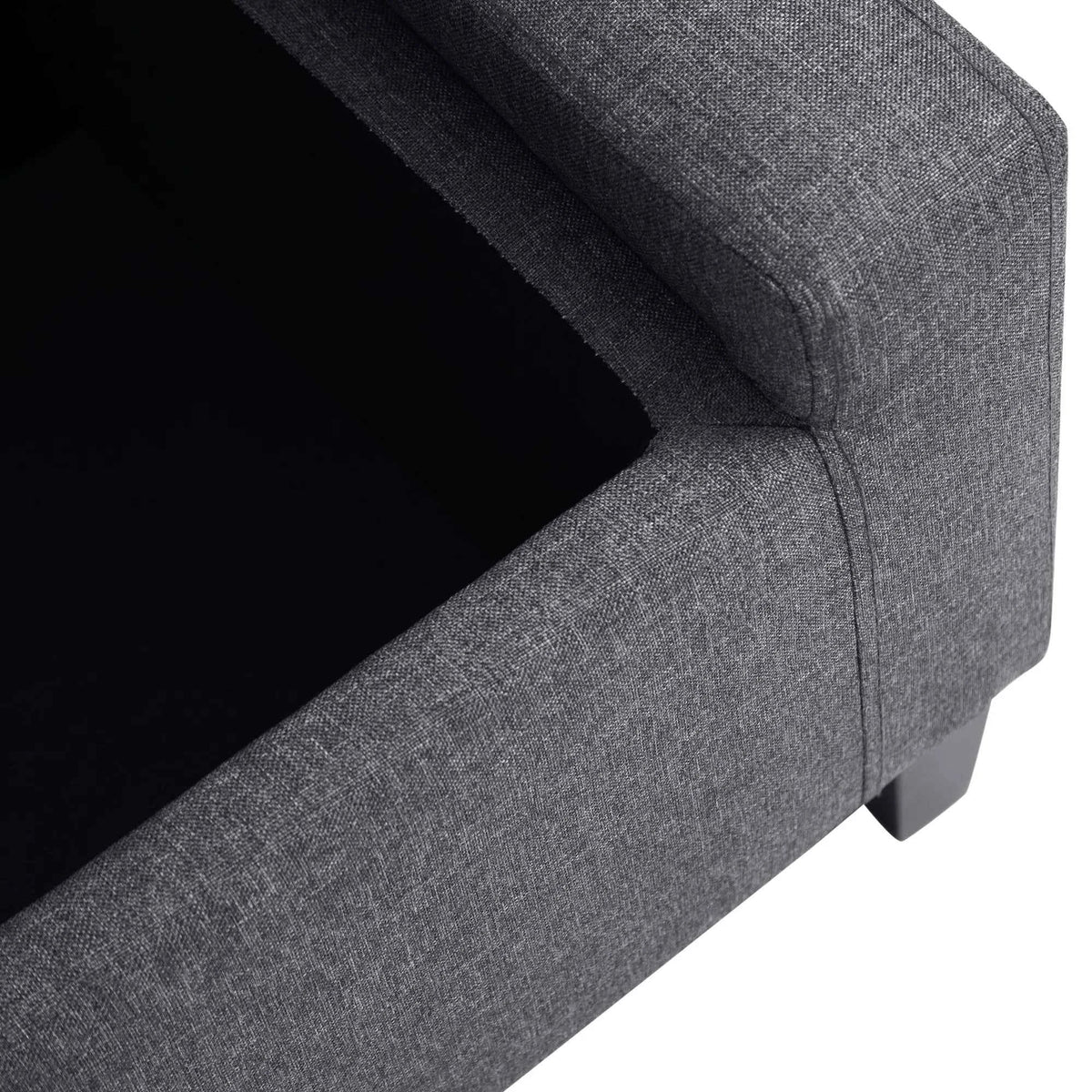 Linen Storage Ottoman Bench – Tufted Upholstered Accent & Seating Bench (United States & Canada Delivery Only)