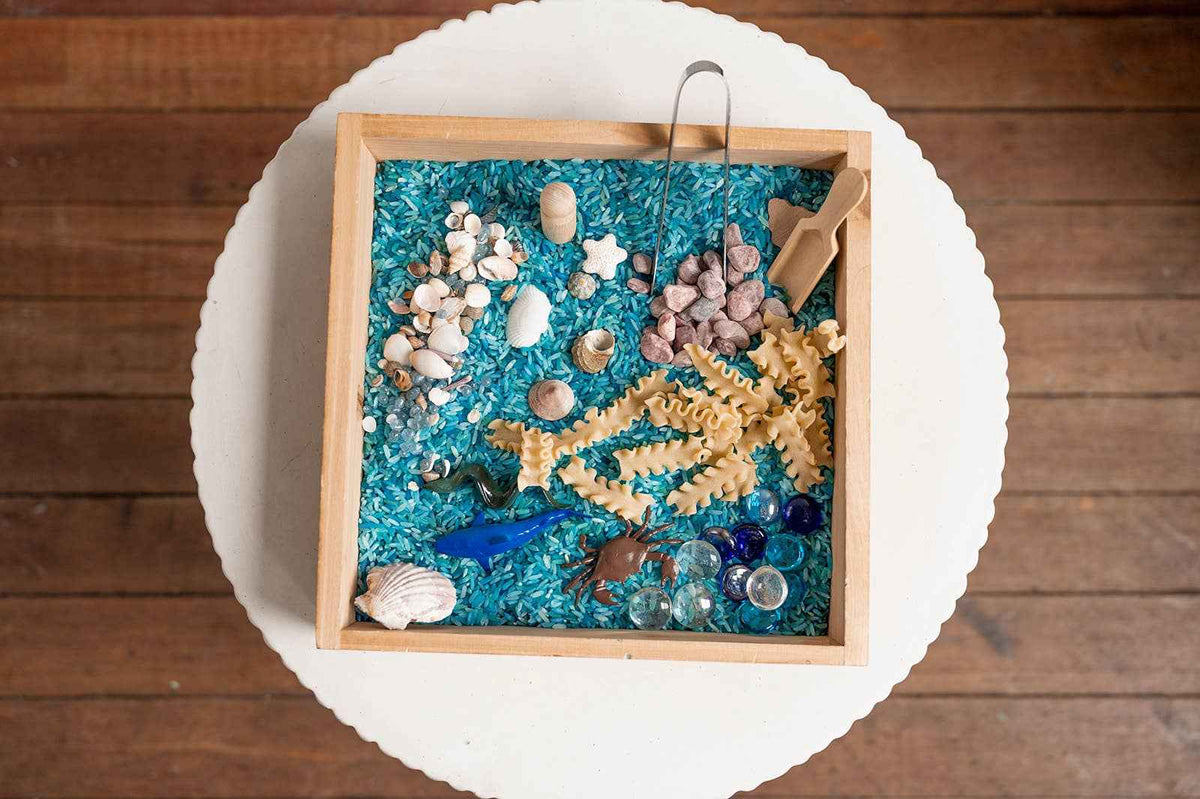 monkey bandit kids - Sensory Play Kit in A Bag – Ready To Dump & Play - Ocean - Made in Canada - Ages 3+