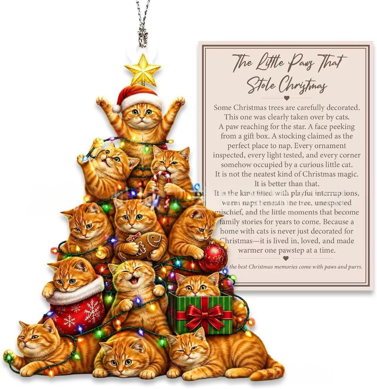 Acrylic Christmas Tree Holiday Ornament