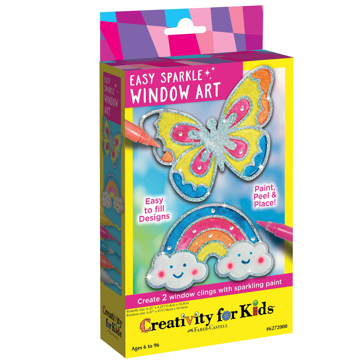 Faber-Castell / Creativity for Kids - Easy Sparkle Window Art Mini Kit Craft Kit - Ages 6+