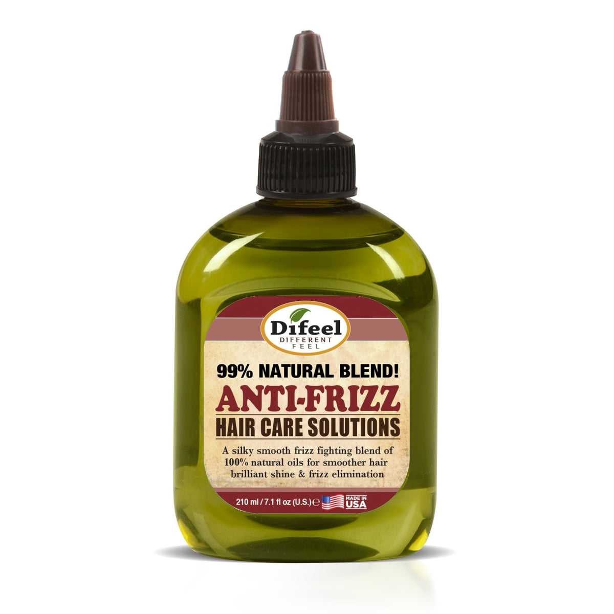 DIFEEL 99% Natural Hair Care Solutions - Anti-frizz Hair Oil 7.1 oz.