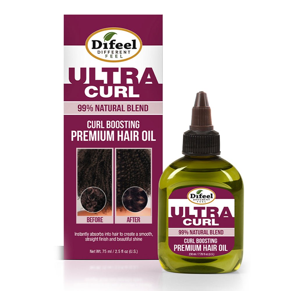 DIFEEL 99% Natural Ultra Curl Premium Hair Oil - Curl Boosting Hair Oil 2.5 oz