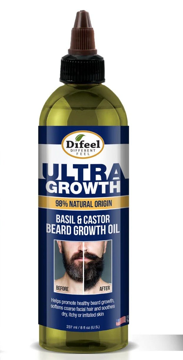 DIFEEL ULTRA GROWTH BASIL & CASTOR BEARD GROWTH OIL 8OZ