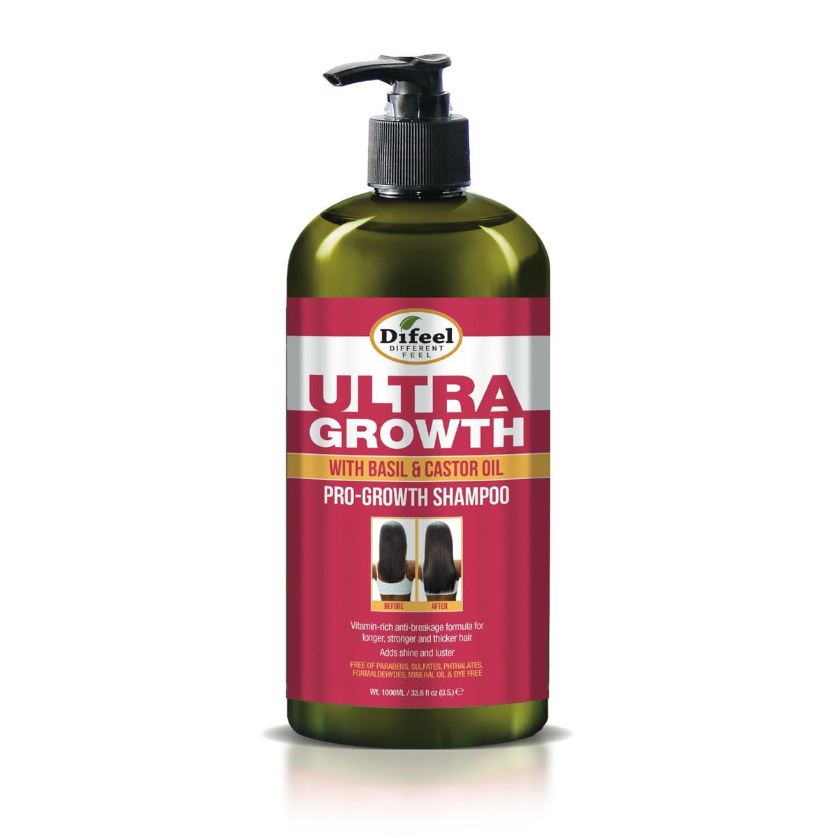 DIFEEL ULTRA GROWTH W/ BASIL & CASTOR OIL PRO-GROWTH SHAMPOO 33.8OZ