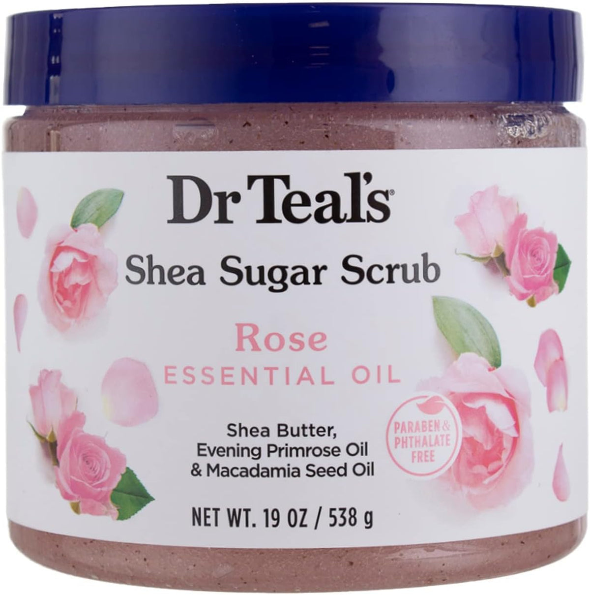 DR TEALS SHEA SUGAR SCRUB ROSE 19OZ