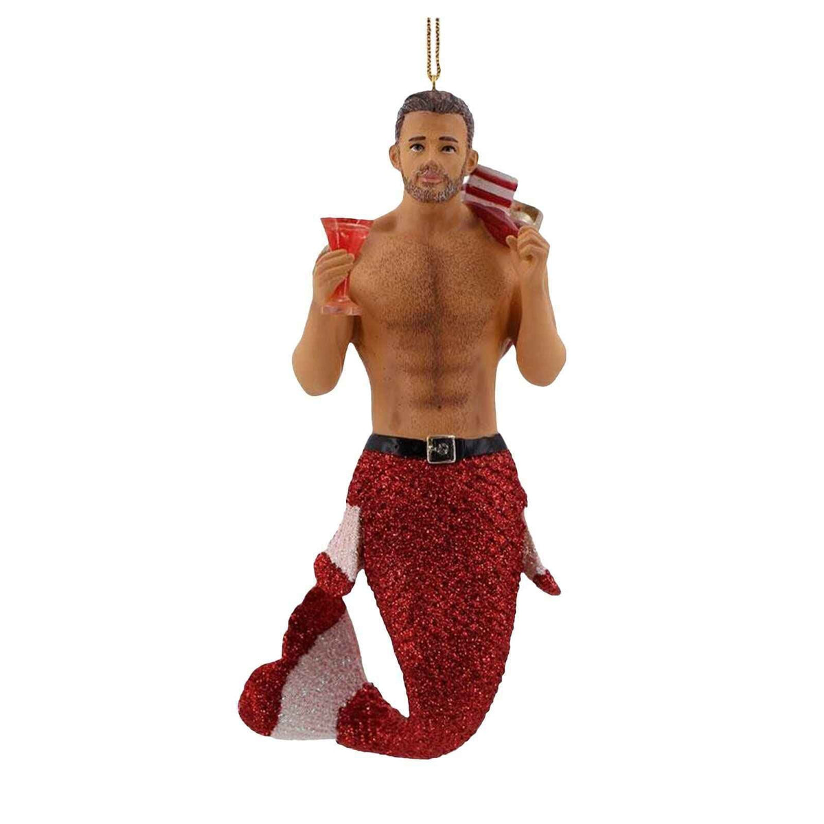 Christmas Merman Gift Ornament Pendant Interior