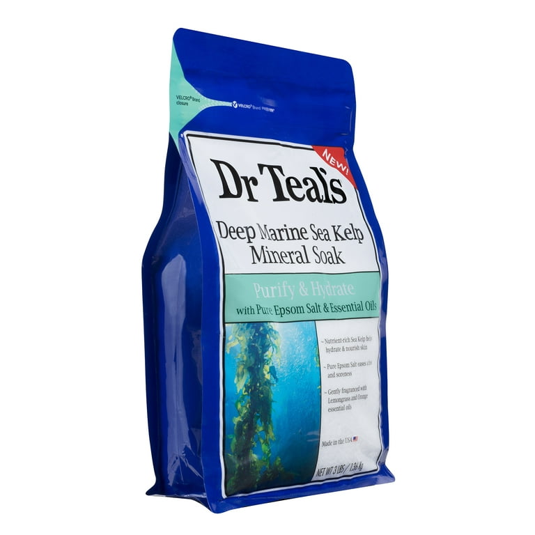 DR TEAL'S DEEP MARINE SEA KELP MINERAL SOAK PURIFY & HYDRATE 3LBS