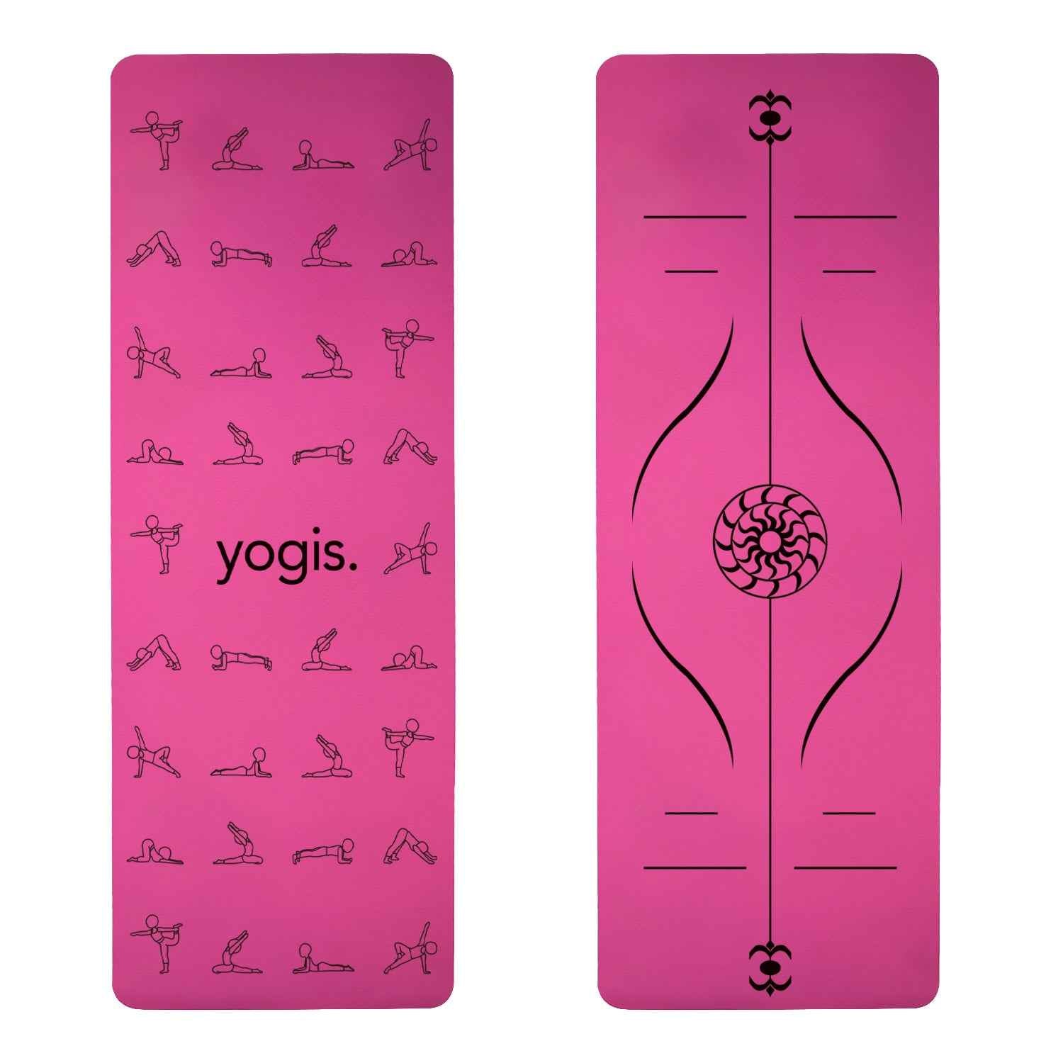 Yoga Mat Posture Line Non-slip Custom Fitness Mat For Beginners Plank Support