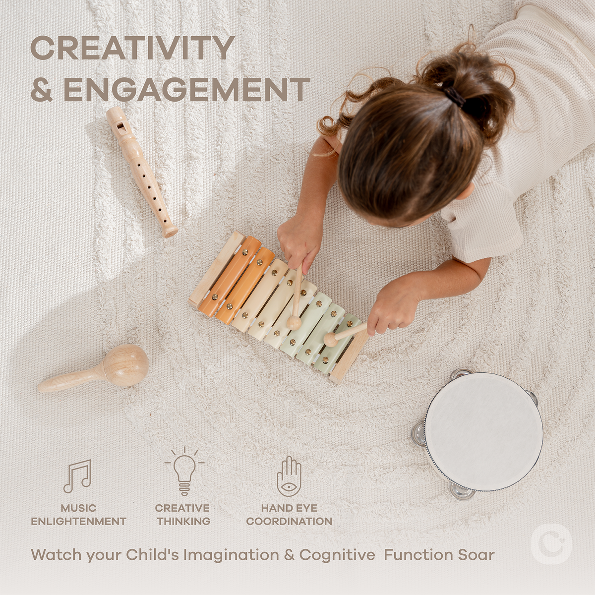 Comfy Cubs - 4-Piece Kids Musical Instruments - Ages 2+