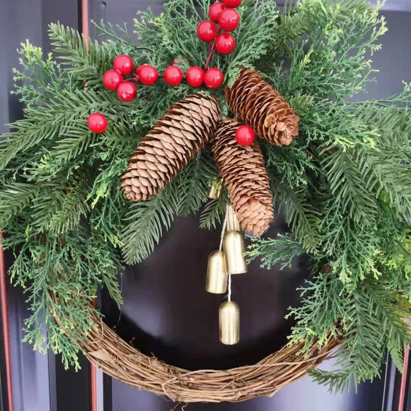 Christmas Farmhouse Boho Garland Bell Garland Door Hanging