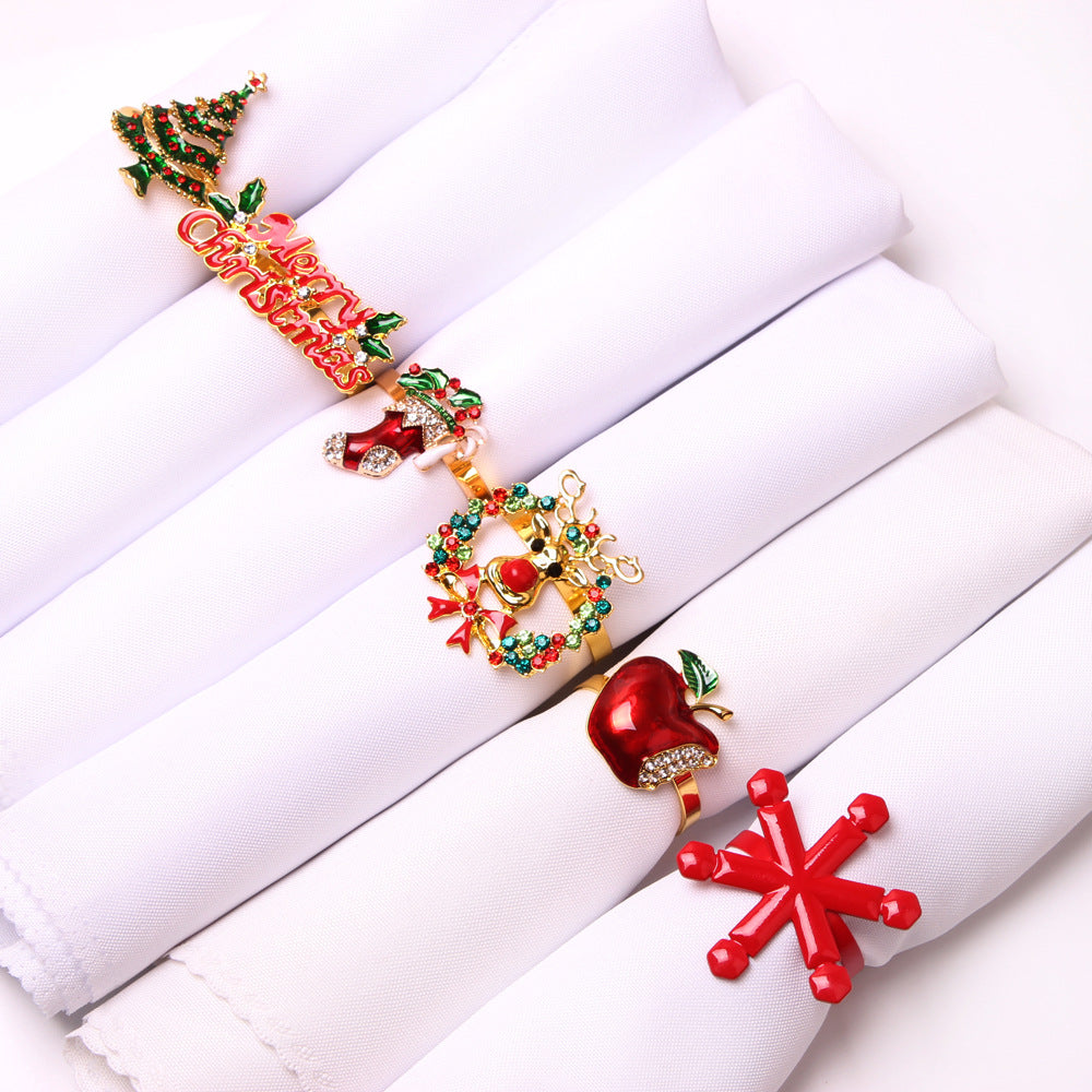 Christmas Napkin Rings Holiday Table Decoration