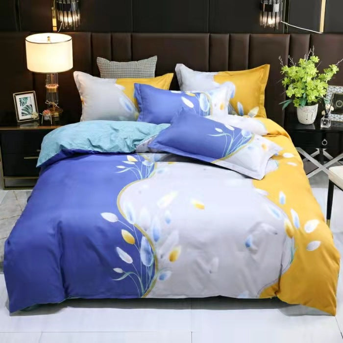 Brushed Floral Winter Bedding Set