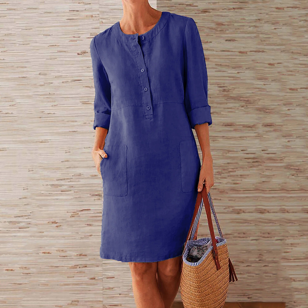Women’s Clothing Dress – Streetwear Ethnic Style Long Sleeve Dress