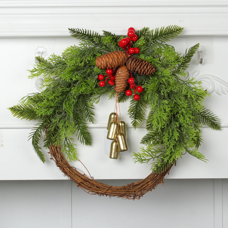 Christmas Farmhouse Boho Garland Bell Garland Door Hanging