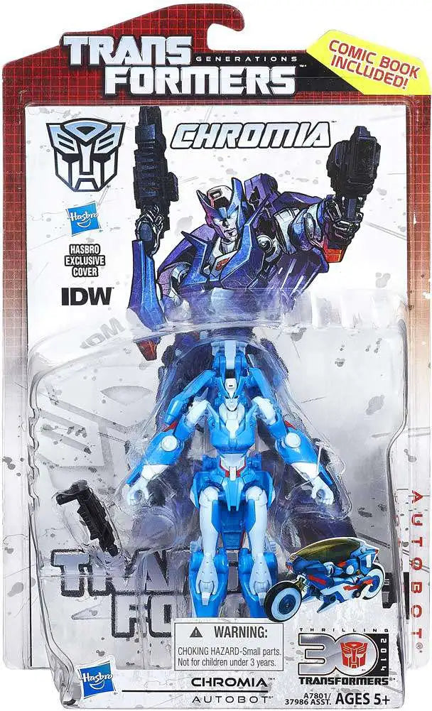 CHROMIA Transformers Generations 30th Figure IDW Comic Pack 2014 (sub-bar Box)