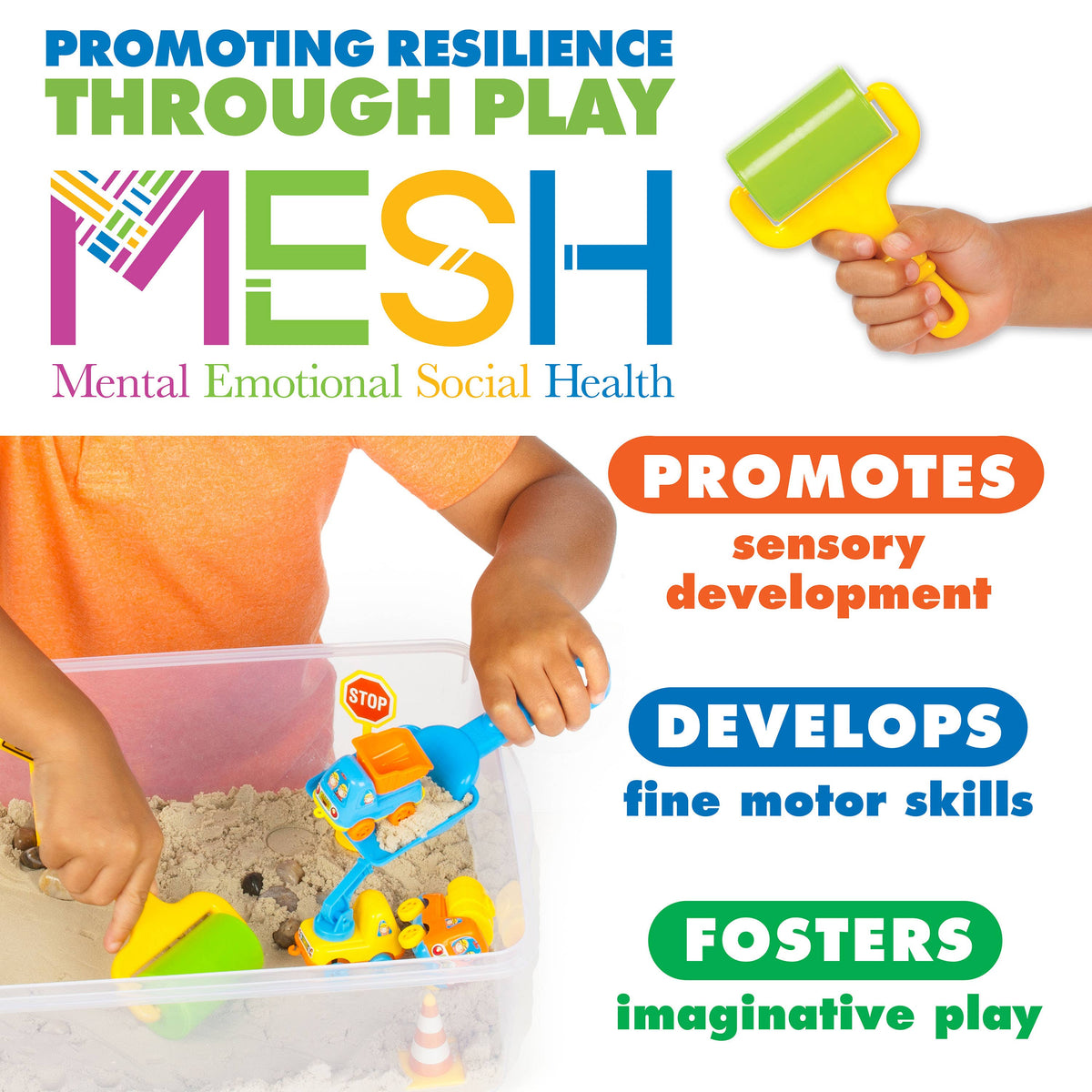 Faber-Castell / Creativity for Kids - Construction Zone Sensory Bin Activity Kit - Ages 3+