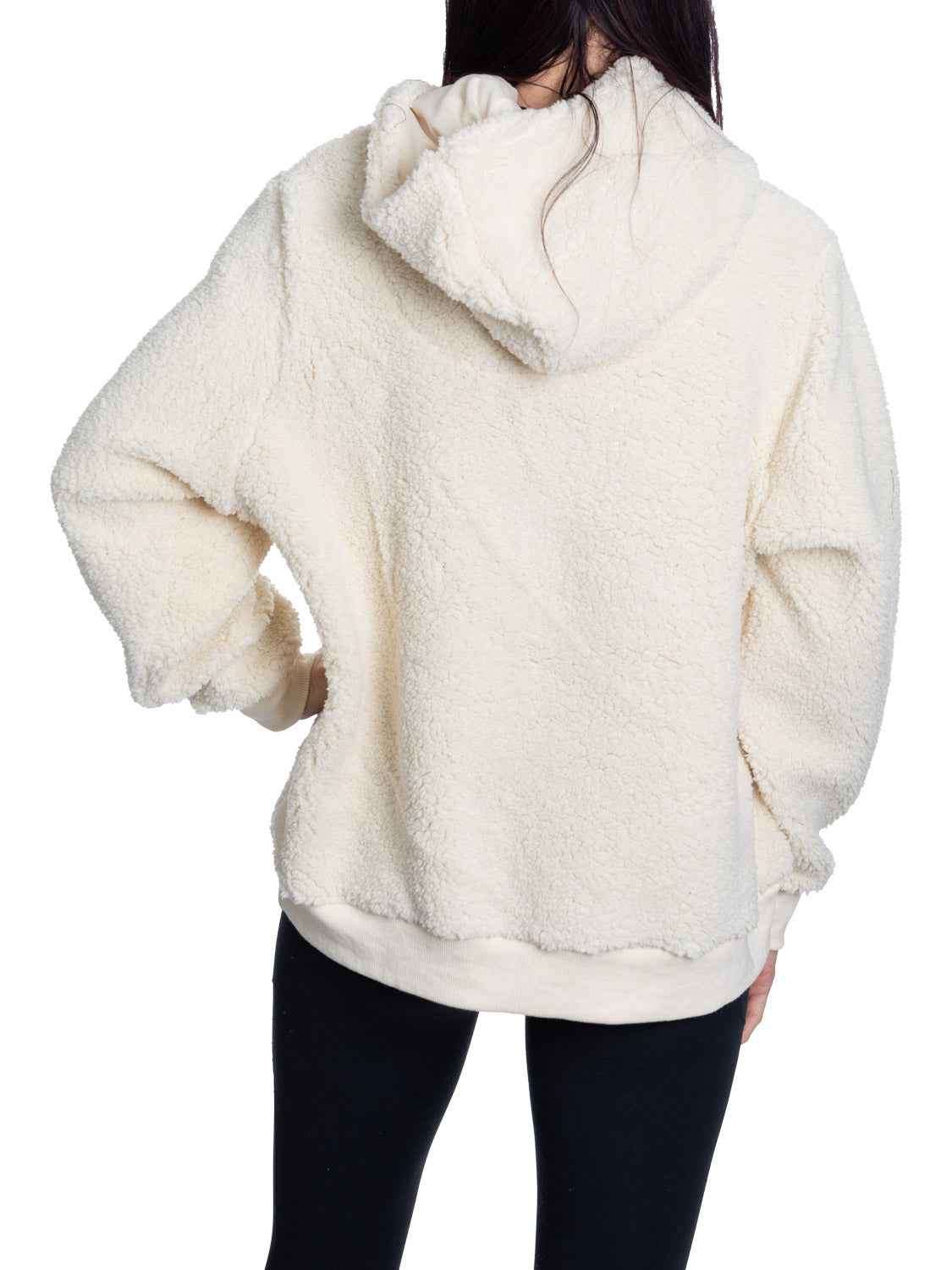New York Islanders Ladies Sherpa Hoodie with Premium Chenille Logo