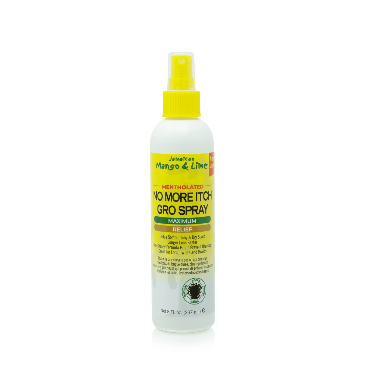 JAMACIAN MANGO & LIME MAXIMUM MENTHOLATED NO MORE ITCH GRO SPRAY  8OZ