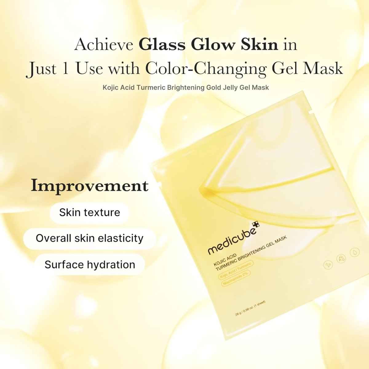 Medicube Kojic Acid Turmeric Brightening Gel Mask 28g - 1PC