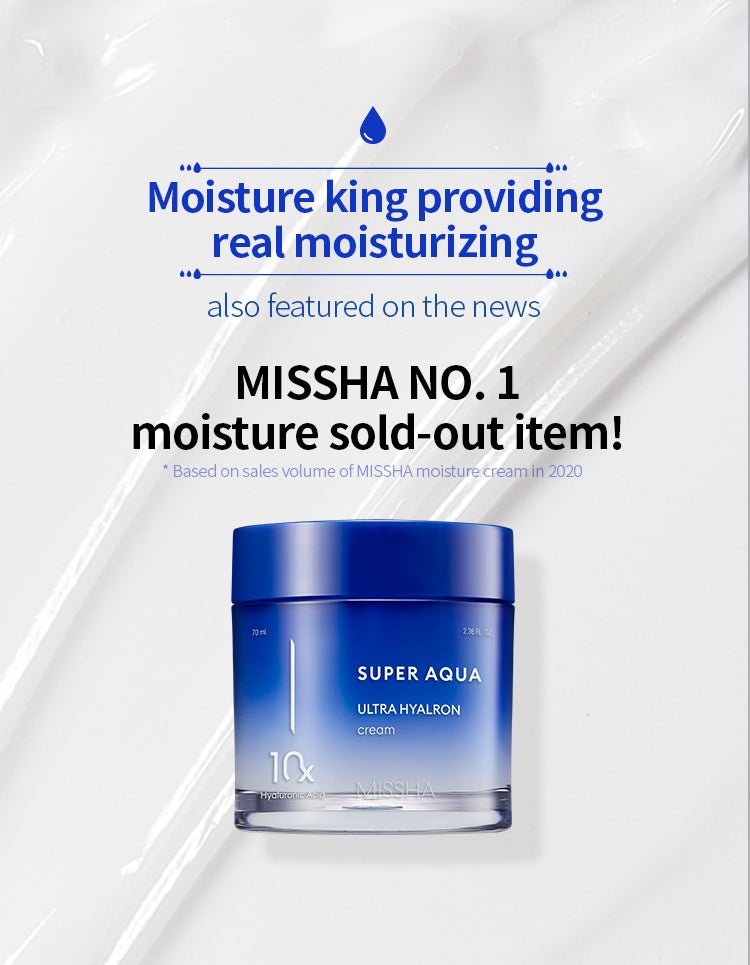 MISSHA Super Aqua Ultra Hyalron Balm Cream Original 10X 70ml