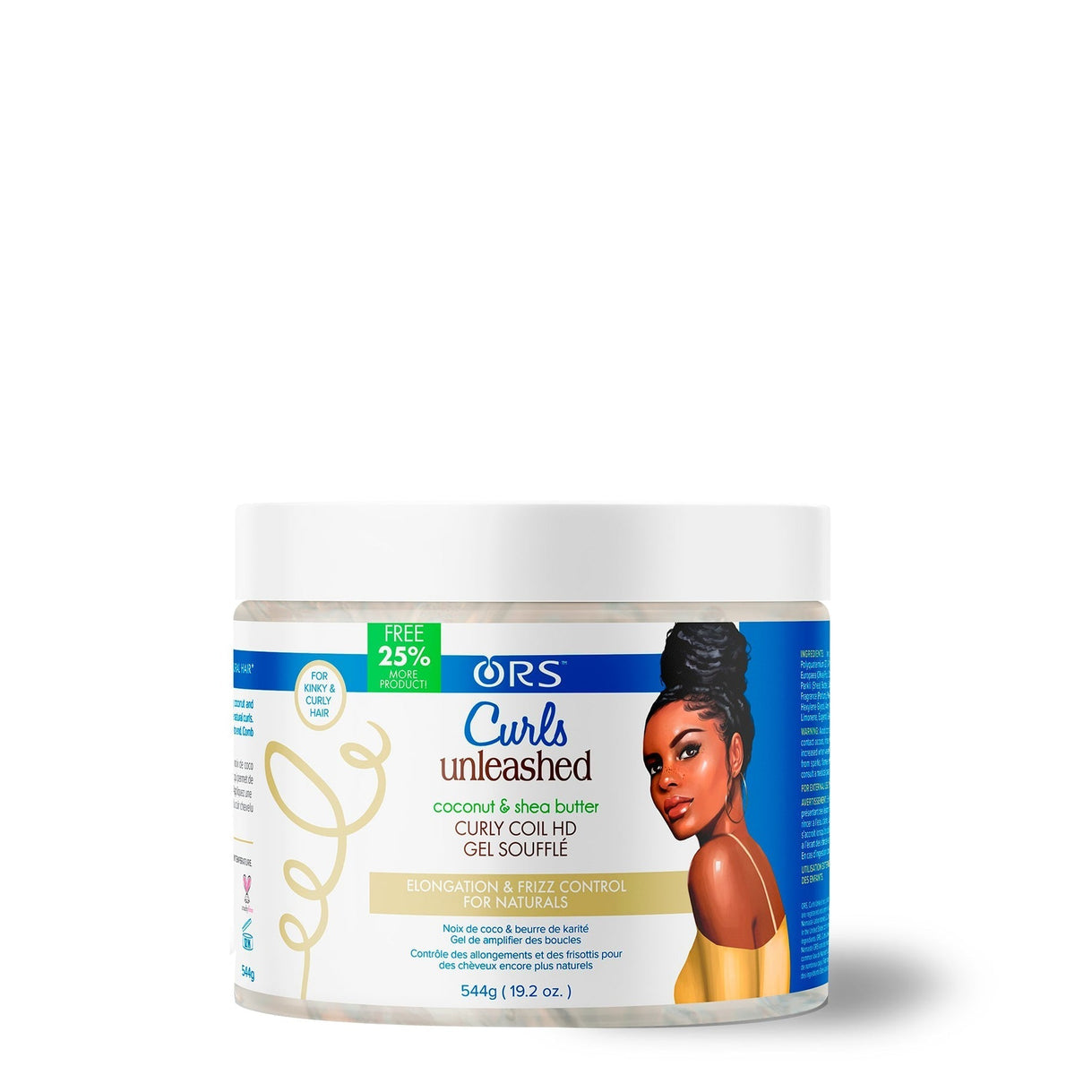ORS Curls Unleashed COCONUT & SHEA BYTTER CURLY COIL HD GEL SOUFFLÉ 16OZ