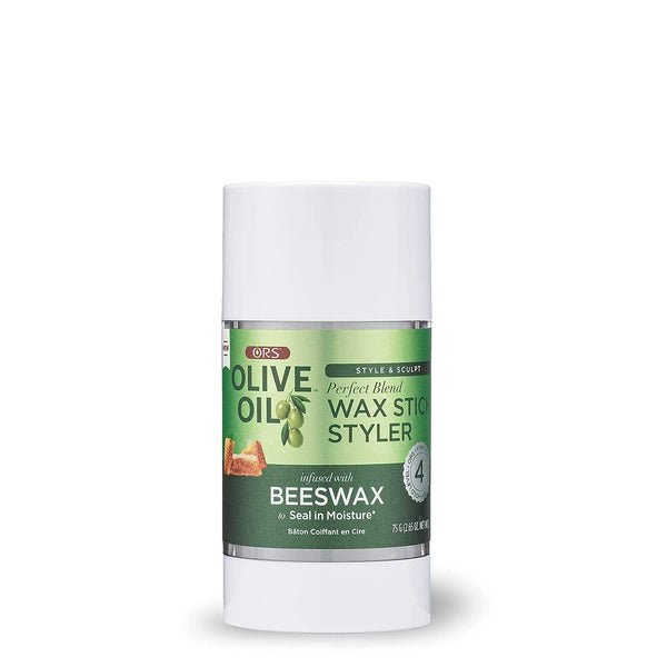 ORS Olive Oil Style & Sculpt Perfect Blend Wax Stick Styler Infused with Beeswax to Seal in Moisture 2.6 oz