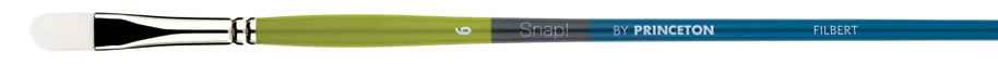 Princeton - Snap! White Taklon - Long Handle - Filbert