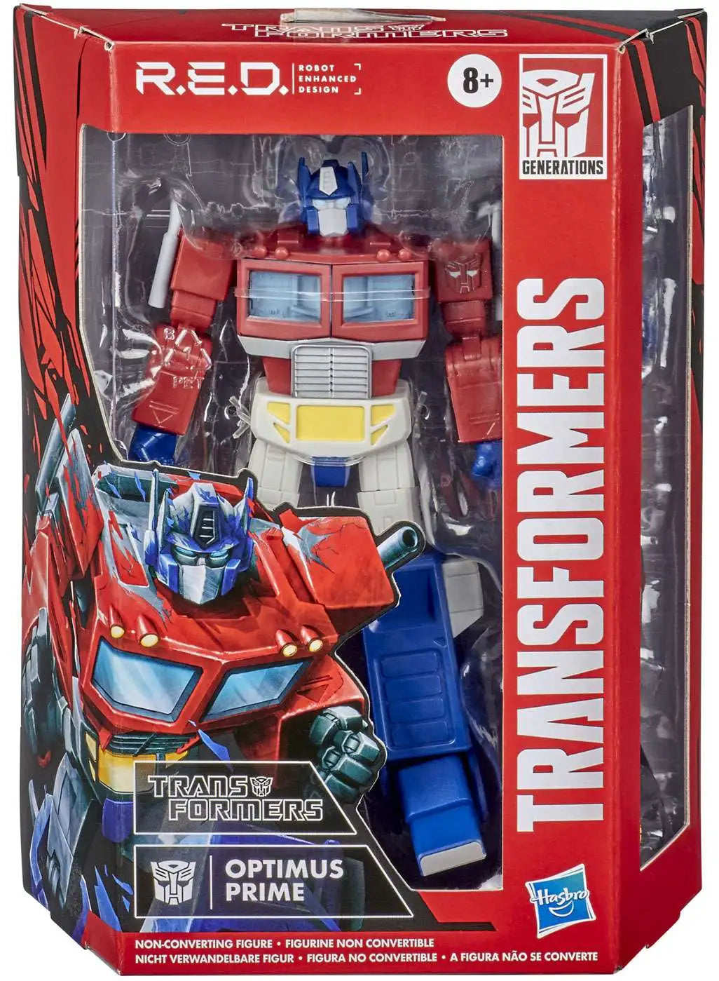 Transformers R.E.D. [Robot Enhanced Design] Vintage G1 Optimus Prime Action Figure