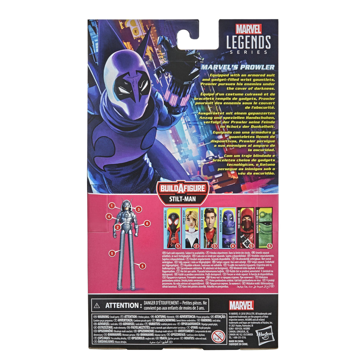 Hasbro Marvel Legends Series Spider-Man: Into the Spider-Verse Marvel’s Prowler 6-inch Collectible Action Figure