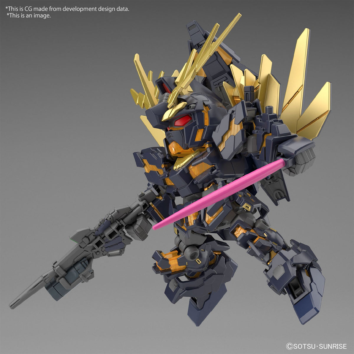 SD GUNDAM CROSS SILHOUETTE UNICORN GUNDAM 02 BANSHEE - DESTROY MODE- & BANSHEE NORN PARTS SET