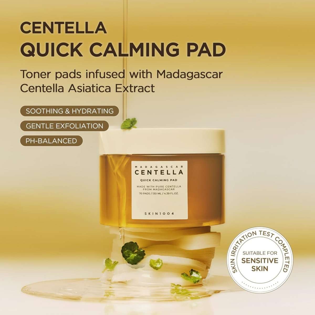 SKIN1004 Madagascar Centella Quick Calming Pad 130ml / 70pads
