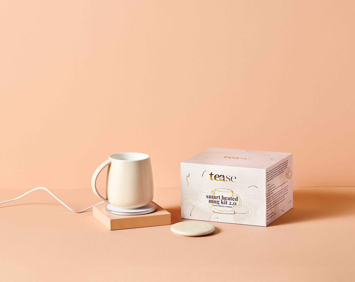 Smart Heated Mug Kit 2.0 with Wireless Charger