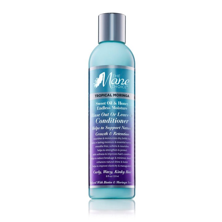 THE MANE CHOICE Tropical Moringa Sweet Oil & Honey Endless Moisture Rinse Out or Leave-In Conditioner 8OZ