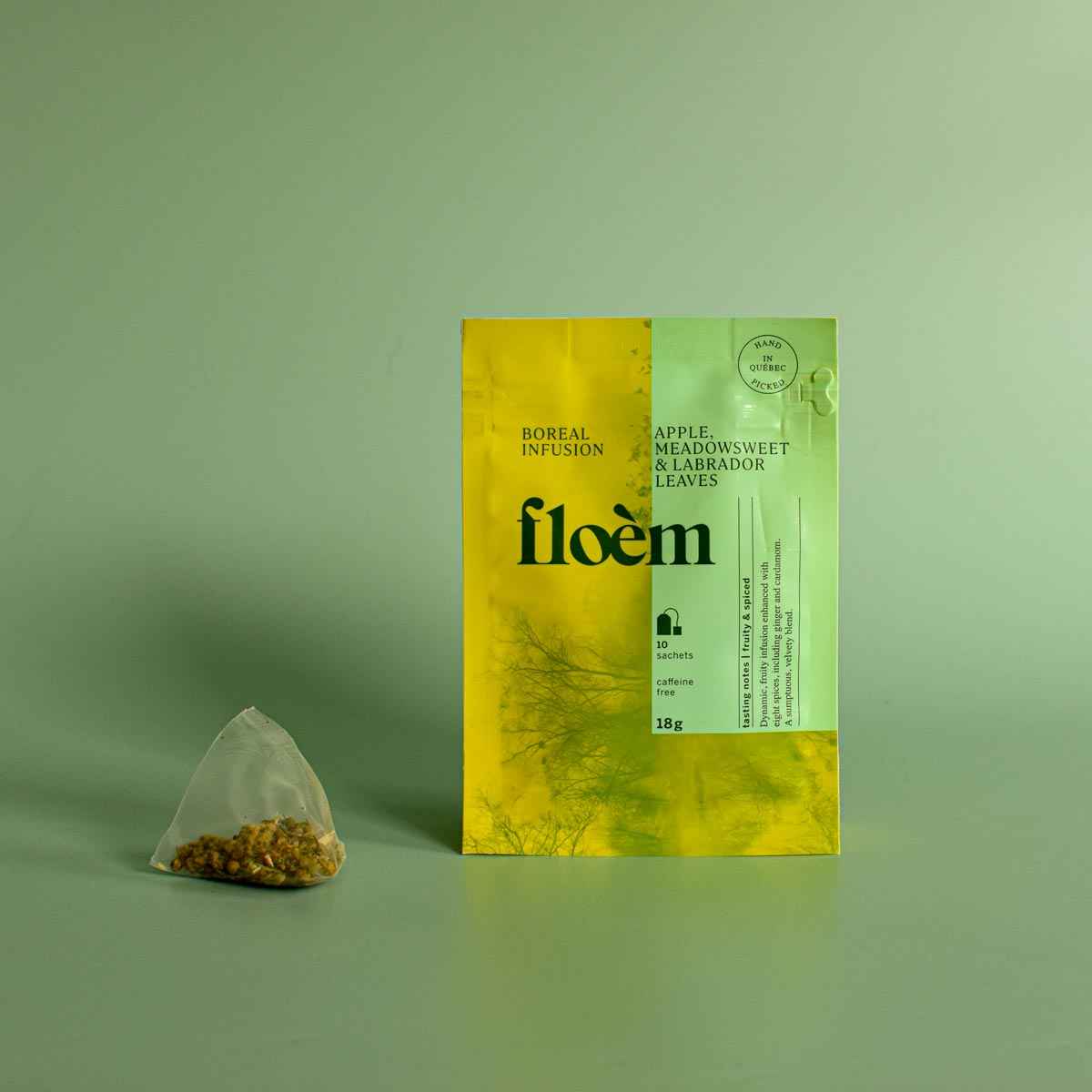 Tisane en sachets - Pomme, reine des prés & feuilles du Labrador