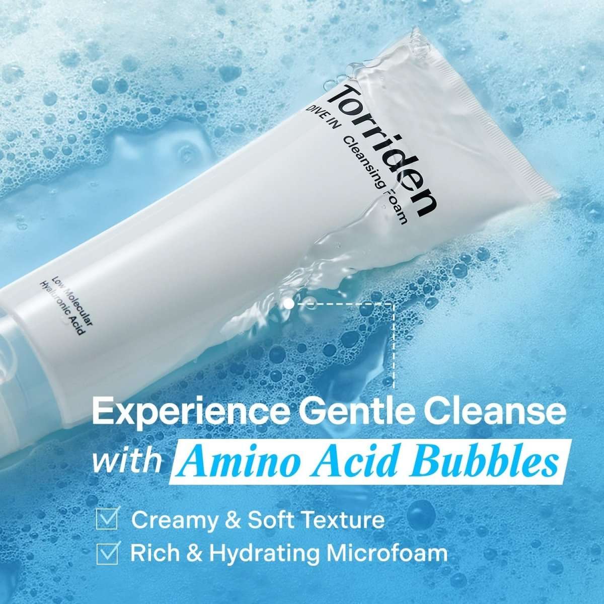 Torriden Dive-In Low Molecular Hyaluronic Acid Cleansing Foam 150ml
