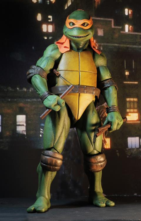 Teenage Mutant Ninja Turtles (1990 Movie) Michelangelo 1/4 Scale Figure SubPar Packaging Box