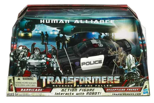 Transformers Human Alliance Barricade with Decepticon Frenzy