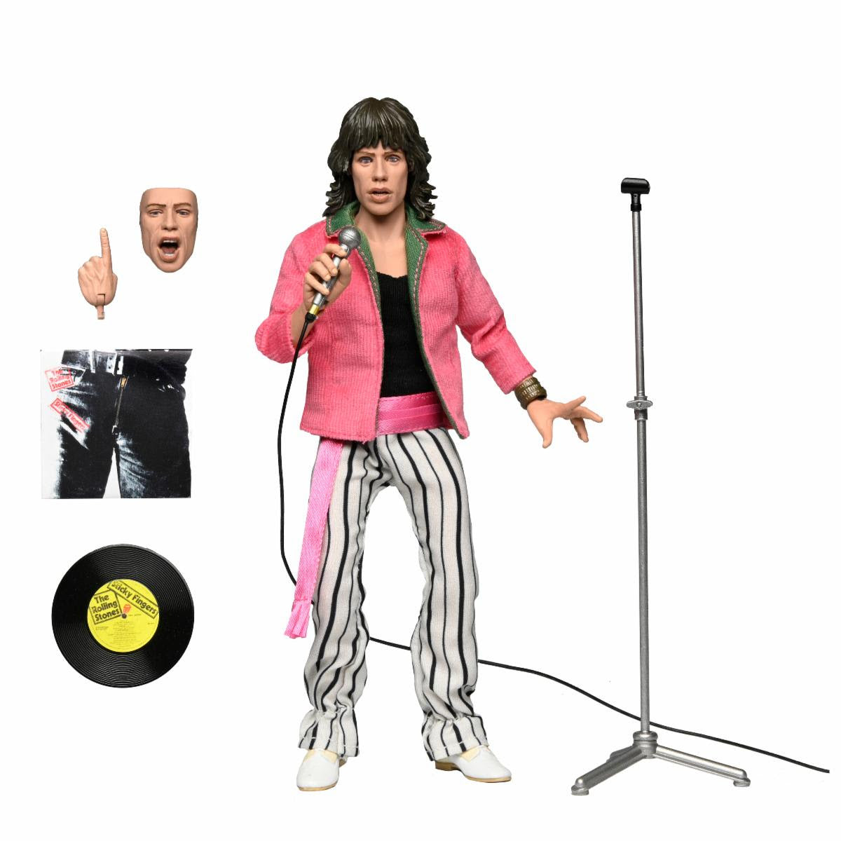 The Rolling Stones - 8” Clothed Action Figure - Mick Jagger (1975) Figure