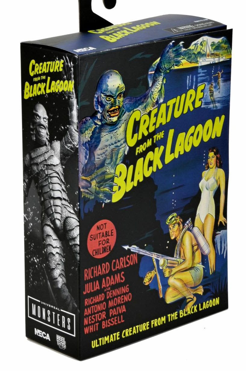 Universal Monsters -  Ultimate Creature from the Black Lagoon Figure - B&W