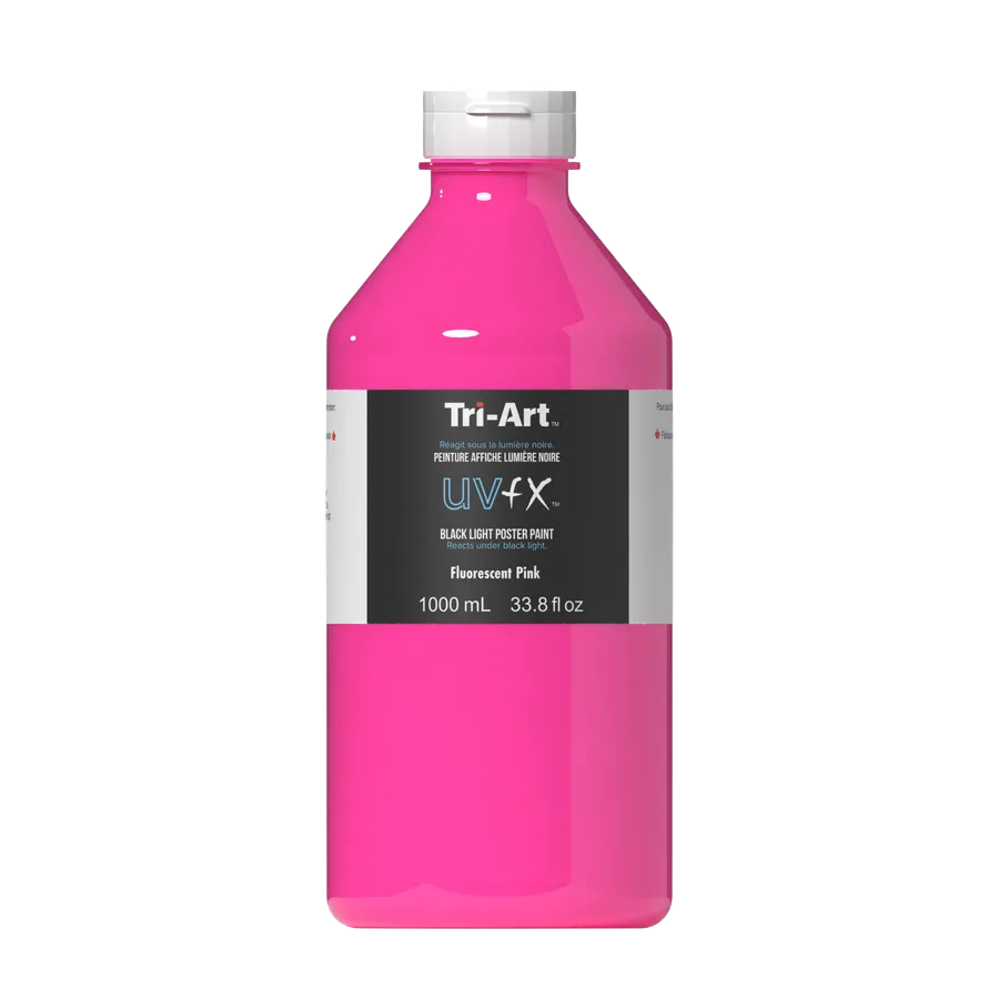 UVFX Black Light Poster Paint - Fluorescent Pink