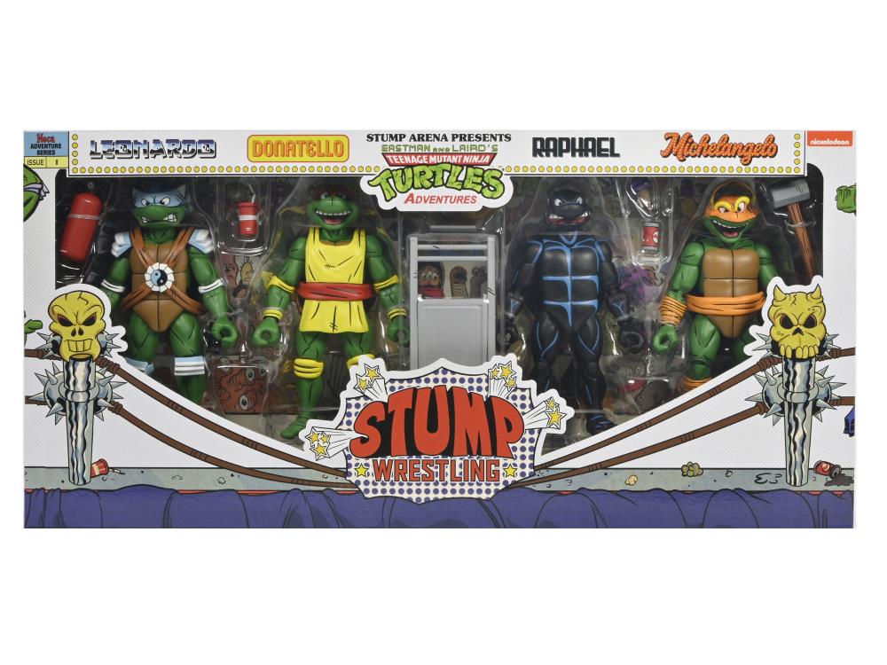 Teenage Mutant Ninja Turtles Adventures Stump Wrestling Turtles (Archie Comics) Four-Pack